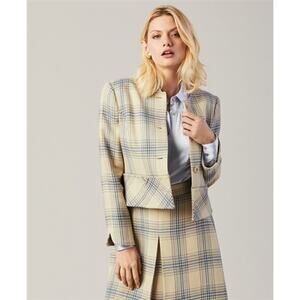 Brooks Brothers Wool Blend Plaid Jacket
